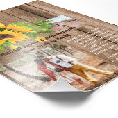 BUDGETひまわり素朴花フォト文字テンプレート フォトプリント (角)