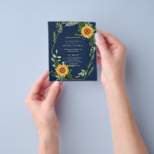 BUDGETひま素朴わ花葉緑結婚の チラシ (手)