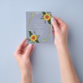 BUDGETひま素朴わ花葉緑結婚の チラシ (手)