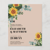 BUDGETひま素朴花モダン文字結婚ズ (正面)