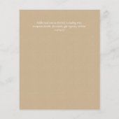 BUDGETひま素朴花モダン文字結婚ズ (裏面)