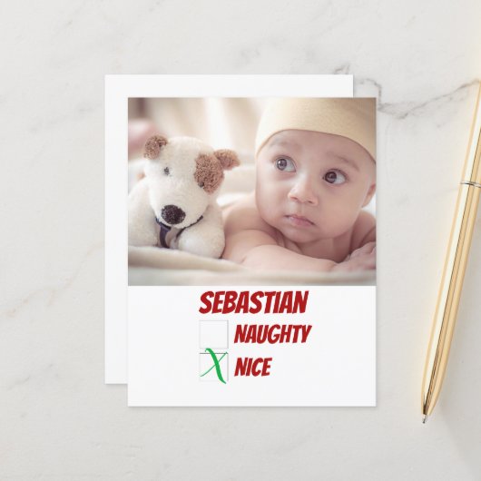 BUDGETまパーソナライズされたたはいけな素敵なクリスマス (正面/裏面インサイチュ)