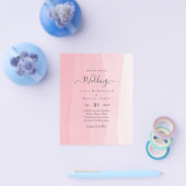 BUDGETアイスティピンクグラデーションの結婚式 チラシ (シングル)