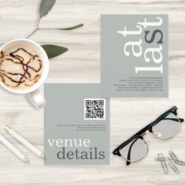 BUDGETアットラストQRコードセージアイボリー文字婚約