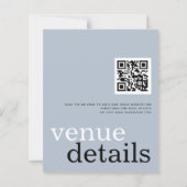 BUDGETアットラストQRコードダスティブルー文字婚約 (裏面)