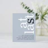 BUDGETアットラストQRコードダスティブルー文字婚約 (スタンド正面)