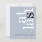 BUDGETアットラストQRコードダスティブルー文字婚約 (正面)