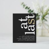 BUDGETアットラストQRコードホワイト金ゴールドブラック婚約 (スタンド正面)