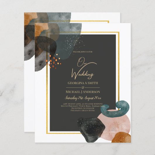 BUDGETアーストーン抽象芸術結婚ズ (正面/裏面)