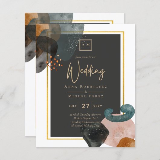 BUDGETアーストーン抽象芸術結婚ズ (正面/裏面)