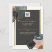 BUDGETアーストーン抽象芸術結婚ズ 招待状 (裏面)