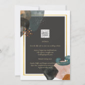 BUDGETアーストーン抽象芸術結婚ズ 招待状 (裏面)