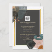 BUDGETアーストーン抽象芸術結婚ズ 招待状 (裏面)