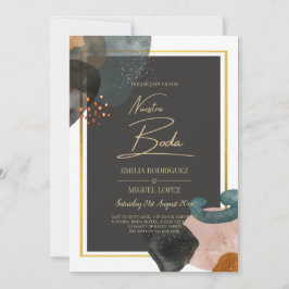 BUDGETアーストーン抽象芸術結婚ズ 招待状