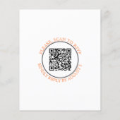 BUDGETアーチと花QRコード秋の結婚式 (裏面)