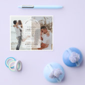 BUDGETアーチカレンダー写真Save the Date チラシ (シングル)
