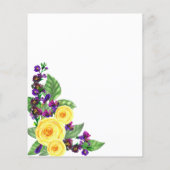 BUDGETイエローローズビオレットボホフローラブライダル茶 (裏面)