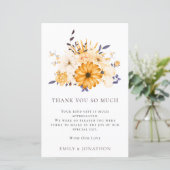 BUDGETイエロー花模様結婚ズの3枚のフォト引用文感謝してい (スタンド正面)