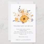 BUDGETイエロー花模様結婚ズの3枚のフォト引用文感謝してい (正面)