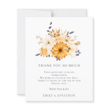 BUDGETイエロー花模様結婚引用文の3枚感謝してい写真