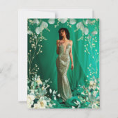 BUDGETエメラルドグリーン金ゴールドフローラ写真キンセアニェラ (裏面)