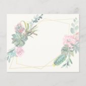 BUDGETエレガントな結婚式の招待状。招待状 (裏面)