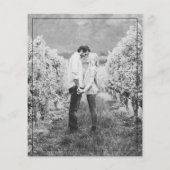 BUDGETエレガントタイポグラフィアールデコ結婚写真 (裏面)