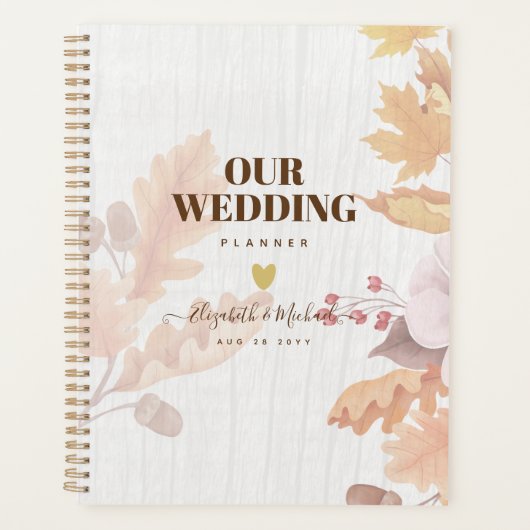 BUDGETオールイン1紅葉テラコッタ結婚ズ プランナー手帳 (正面)