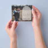 BUDGETカレンダー写真Save the Date招待状 チラシ (手)