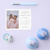 BUDGETカレンダー写真Save the Date招待状 チラシ (シングル)