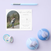 BUDGETカレンダー写真Save the Date招待状 チラシ (シングル)