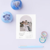 BUDGETカレンダー写真Save the Date招待状 チラシ (シングル)