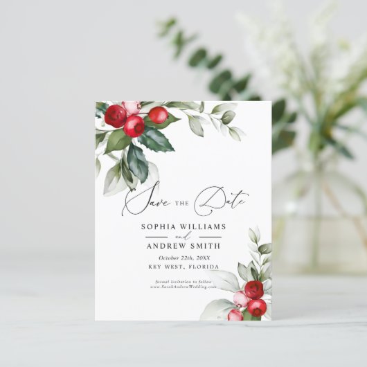 BUDGETクリスマスの緑と赤の日付を保存 (スタンド正面)