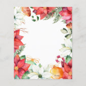 BUDGETクリスマスウィンターポインセチア花枠 (裏面)