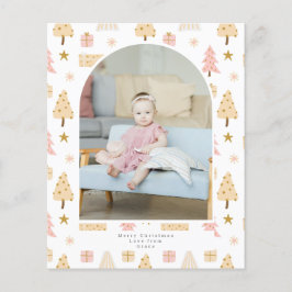 BUDGETクリスマスツリーピンクの写真パーソナライズされた