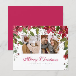 BUDGETクリスマスポインセチアパーソナライズされた写真