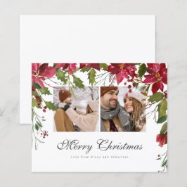 BUDGETクリスマスポインセチアパーソナライズされた写真