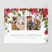 BUDGETクリスマスポインセチアパーソナライズされた写真 (正面)