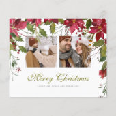 BUDGETクリスマスポインセチアパーソナライズされた写真 (正面)