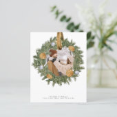 BUDGETクリスマス素朴リース写真パーソナライズされた (スタンド正面)