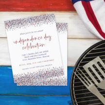 BUDGETグリッターレッドブルー7月4日インディペンデンスデー