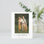 BUDGETグリーンシンプルクリスマススクリプトメリークリスマスフォト (スタンド正面)