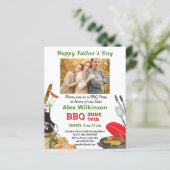 BUDGETグリーンファーザーズデイ写真BBQ招待状 (スタンド正面)