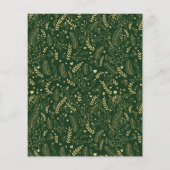 BUDGETグリーン金ゴールドシンプルメリークリスマスフォト (裏面)