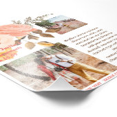 BUDGETコーラルピンクフラワーズフォト文字テンプレート フォトプリント (角)