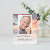 BUDGETサンセット写真葬儀サンキューカード (スタンド正面)