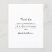 BUDGETサンセット写真葬儀サンキューカード (裏面)