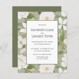 BUDGETシック白い花葉の黄色結婚の