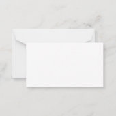 BUDGETシンプルミニマリストRSVPのメ結婚ートカード ノートカード (裏面)