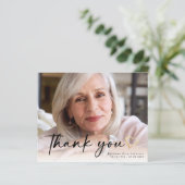 BUDGETスクリプエレガントト葬儀フォトサンキューカード (スタンド正面)
